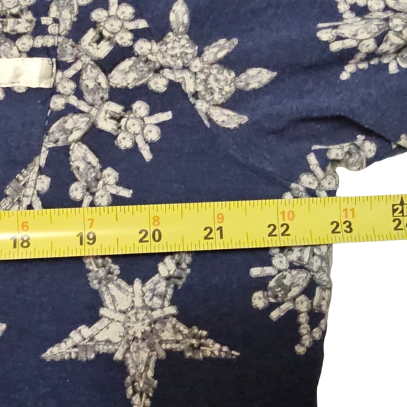 Soma Long Sleeve Button Up Snowflakes Top Bottom Pijama Set XL - Picture 11 of 11